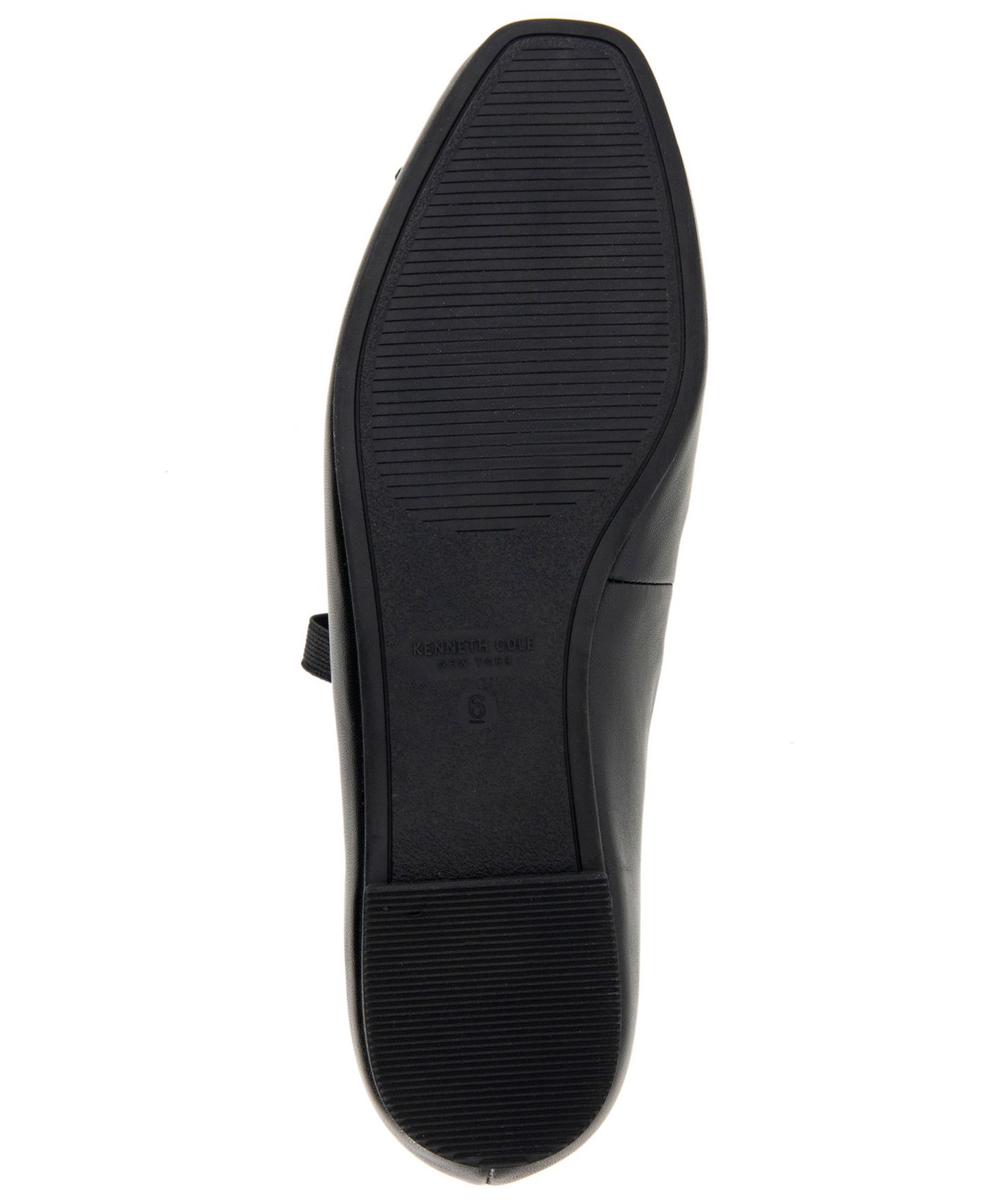 Женские балетки Kenneth Cole New York Myra Square Toe Ballet Flats, цвет: Чёрный / Серебристый — фото 12