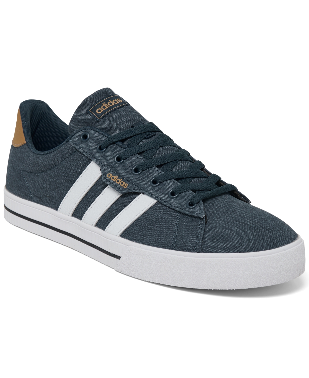 Adidas Originals Men's Daily 3.0 Casual Sneakers From Finish Line In Crew Navy,white