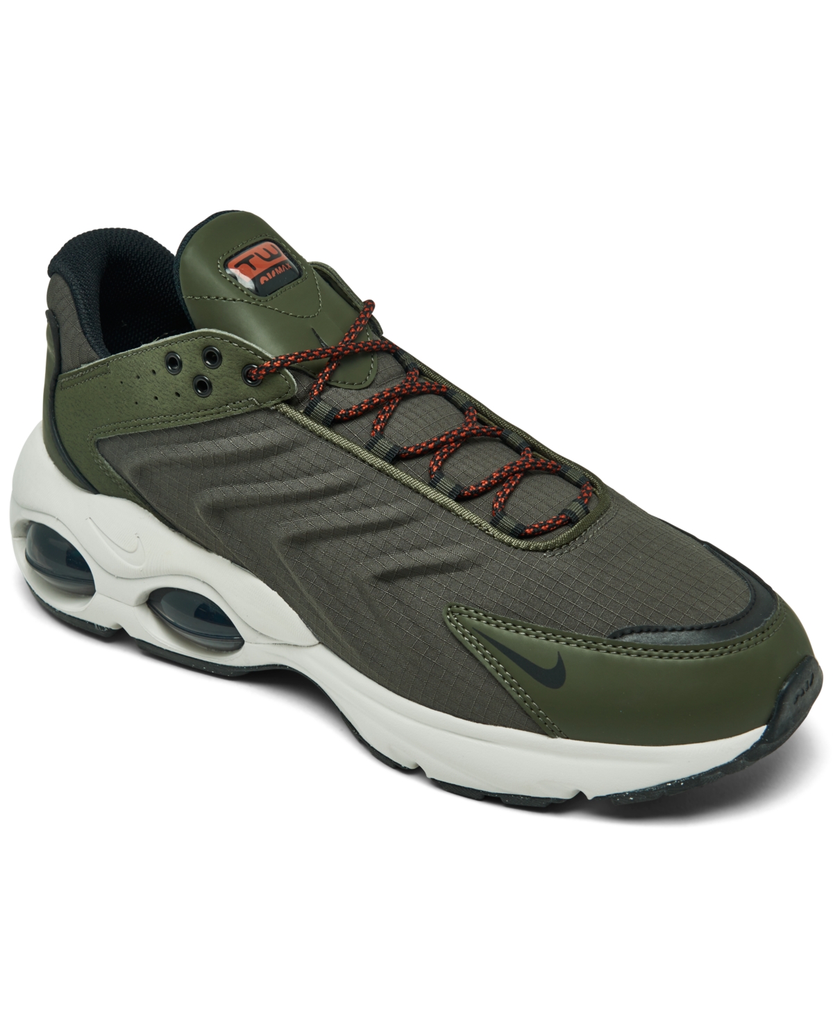 Nike Men's Air Max Tw Casual Sneakers From Finish Line In Cargo Khaki,black