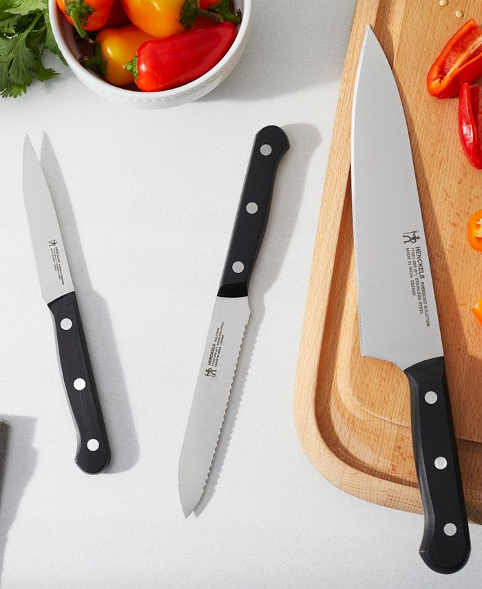 J.A. Henckels Everedge Solution 3 Piece Starter Knife Set Macy's