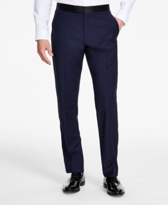 Men's Classic-Fit Stretch Solid Tuxedo Suit Separates Pant
