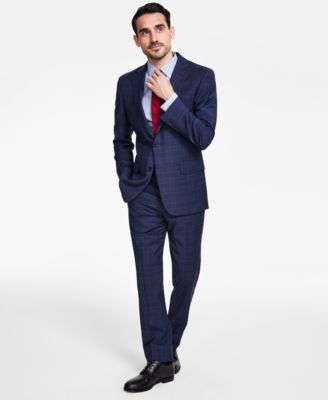 Brooks Brothers B By  Mens Classic Fit Stretch Wool Blend Suit Separates In Blue