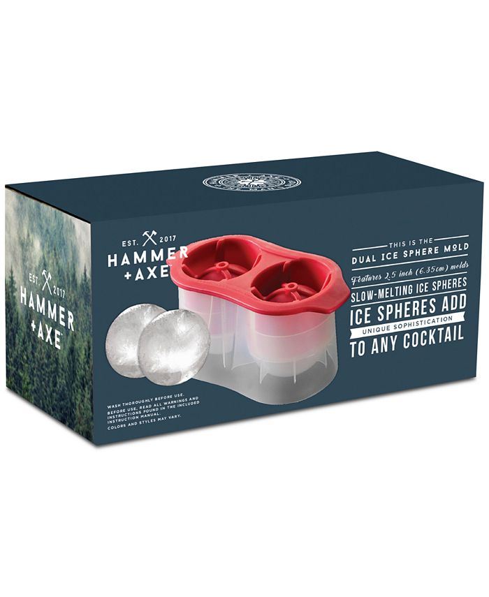 Hammer + Axe Dual Sphere SlowMelting Ice Mold Macy's