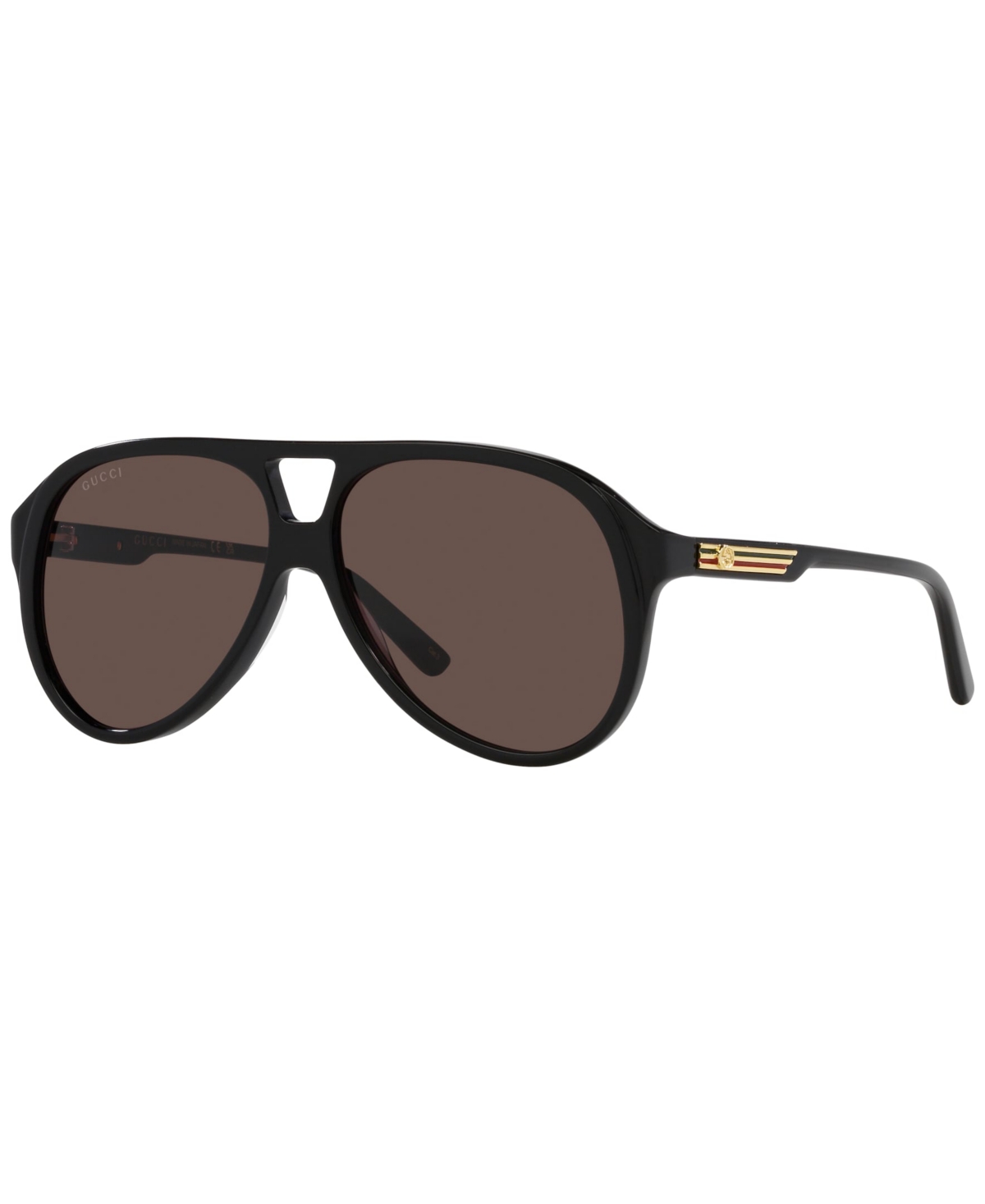 Shop Gucci Men's Gg1286s Sunglasses In Black