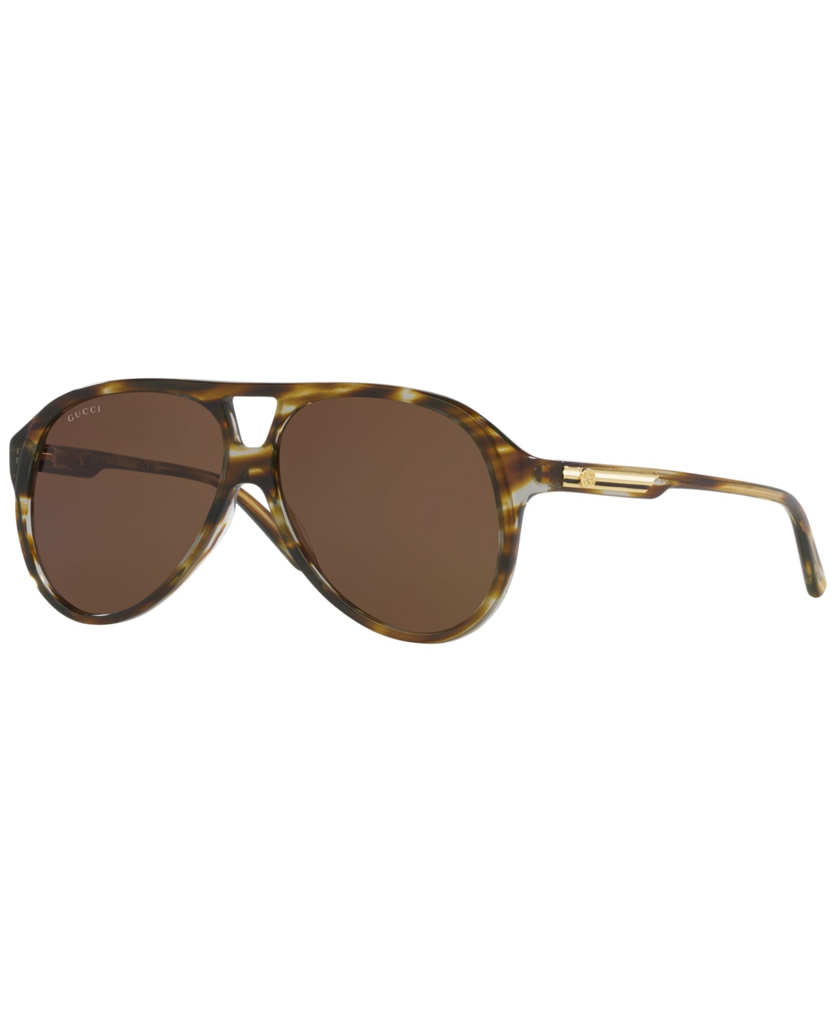 Gucci Men's Gg1286s Sunglasses Gc002067 In Tortoise