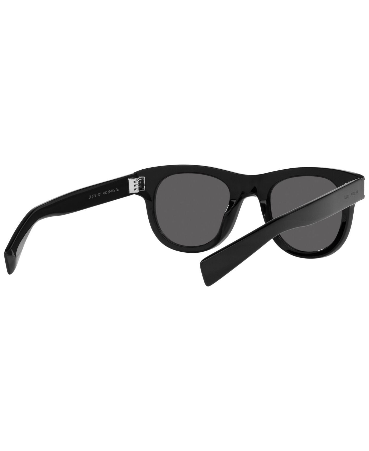 Солнцезащитные очки Saint Laurent Unisex SL 571 Sunglasses, цвет: Чёрный — фото 9