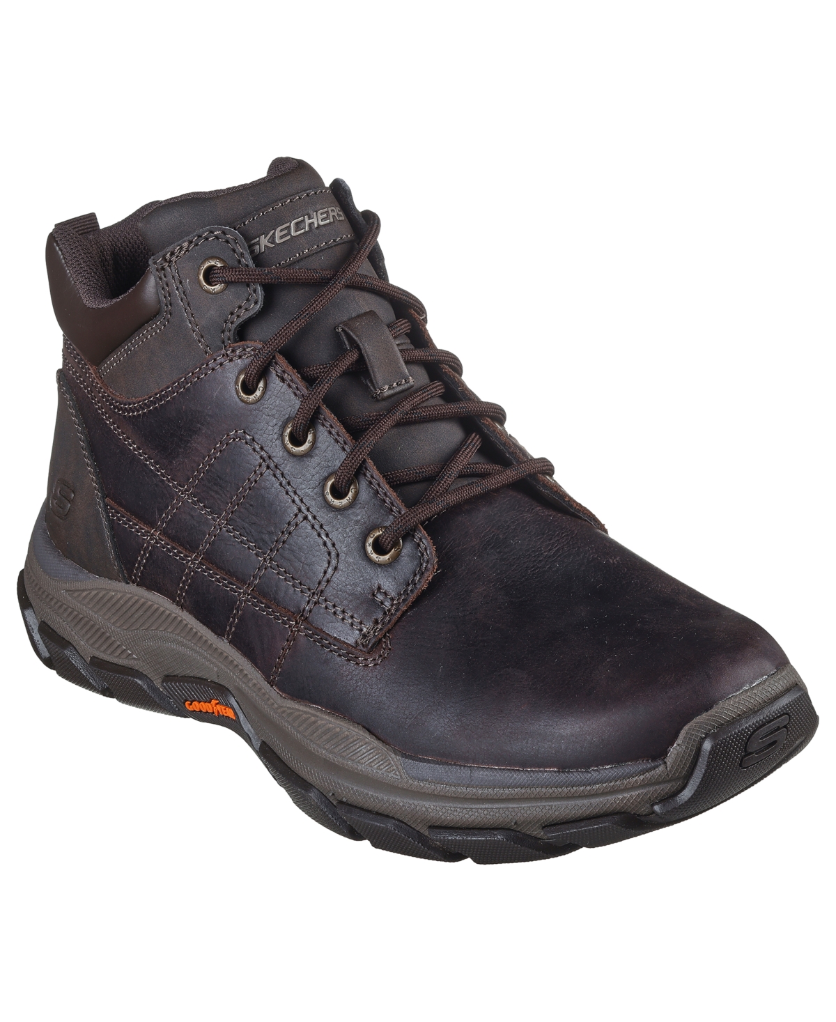 Skechers Men's Relaxed Fit- Respected In Chocolate