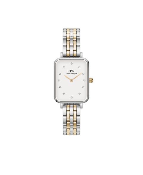Женские часы Daniel Wellington Quadro Lumine 5-Link Two-Tone Stainless Steel Watch 20 x 26mm