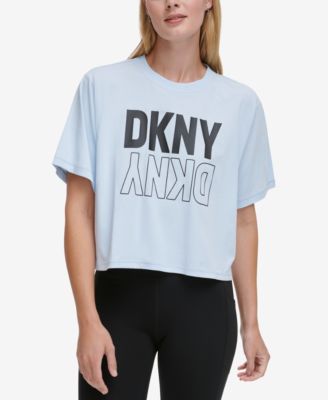 Dkny Kids logo-print cotton sweatshirt - Blue
