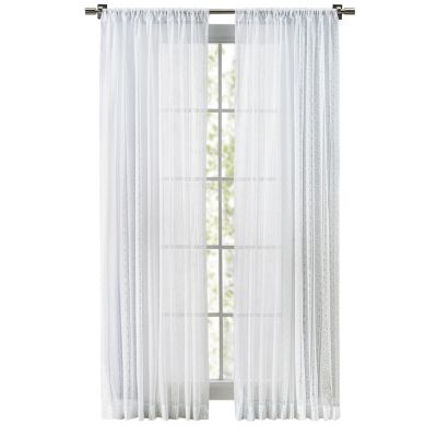Stripe Lace Rod Pocket Panel