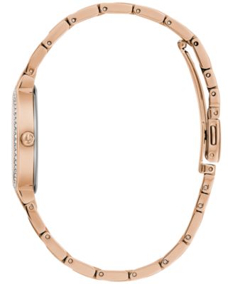 Women's Classic Crystal Rose Gold-Tone Bracelet Watch Box Set 30mm