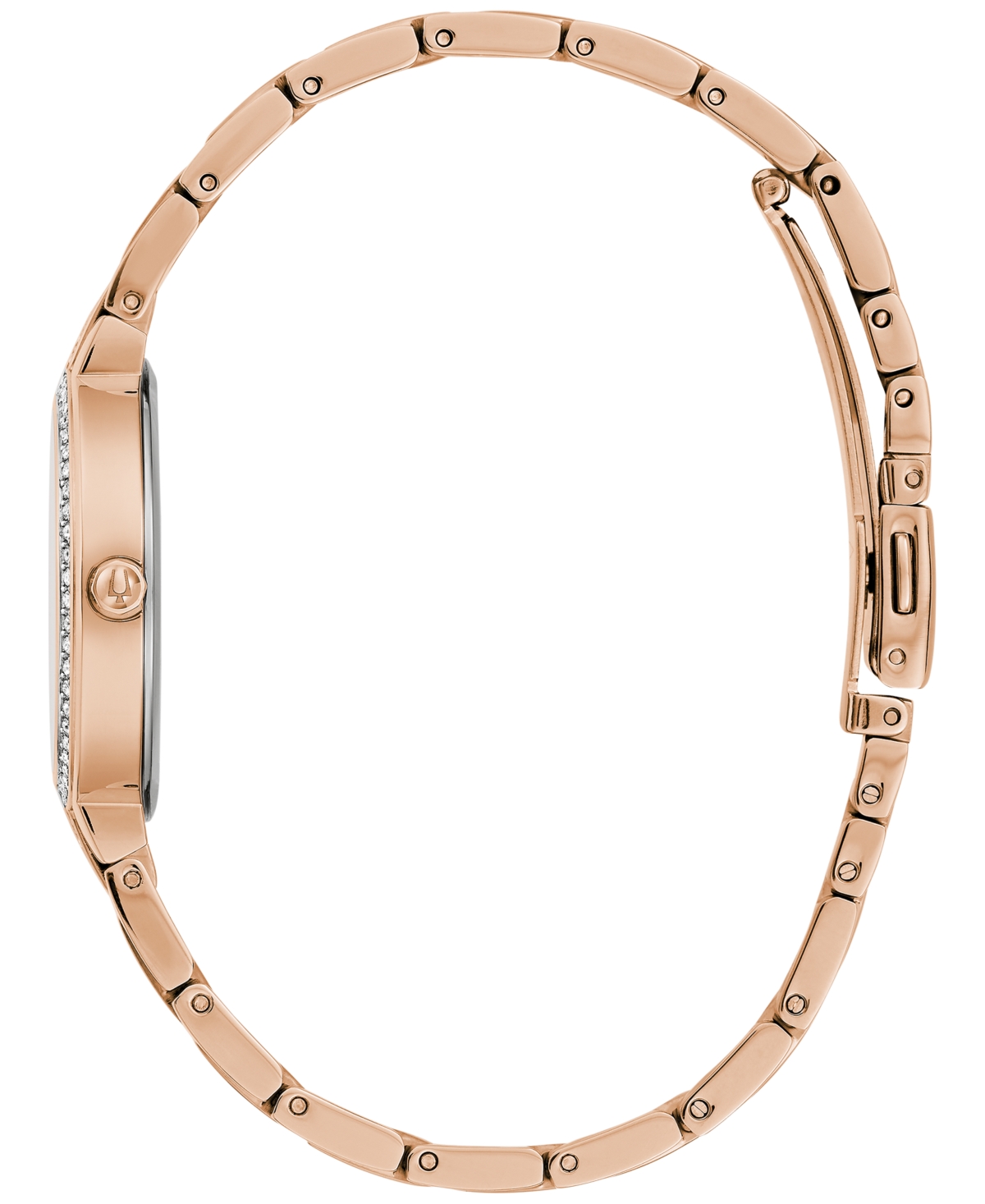 Shop Bulova Women's Classic Crystal Rose Gold-tone Bracelet Watch Box Set 30mm