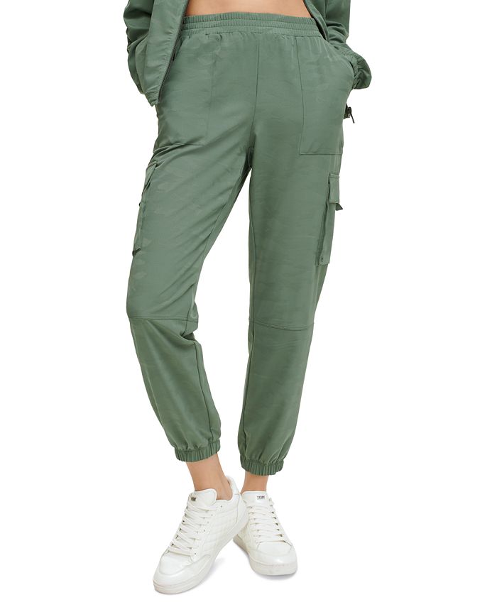 DKNY Women's Zip Pocket Joggers White Size Large– Ruumur