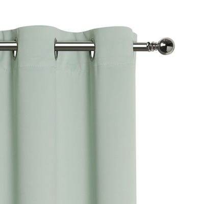 Hotel Living 2 Pack 100% Blackout Grommet Top Sage Green Curtain Panels
