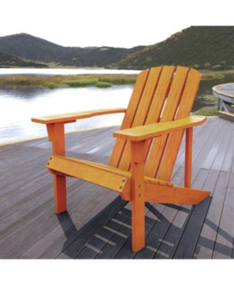 Westport Outdoor Patio Traditional Acacia Wood Adirondack Chair