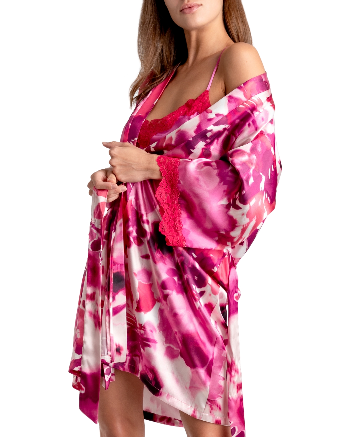 Linea Donatella Women's Greer Satin Charmeuse Robe