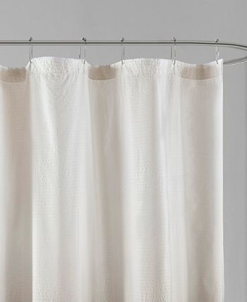 Madison Park Ara Ombre Printed Seersucker Shower Curtain, 72