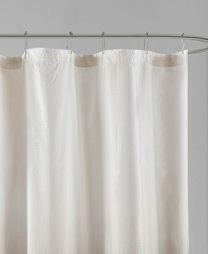 Madison Park Ara Ombre Printed Seersucker Shower Curtain, 72" x 72