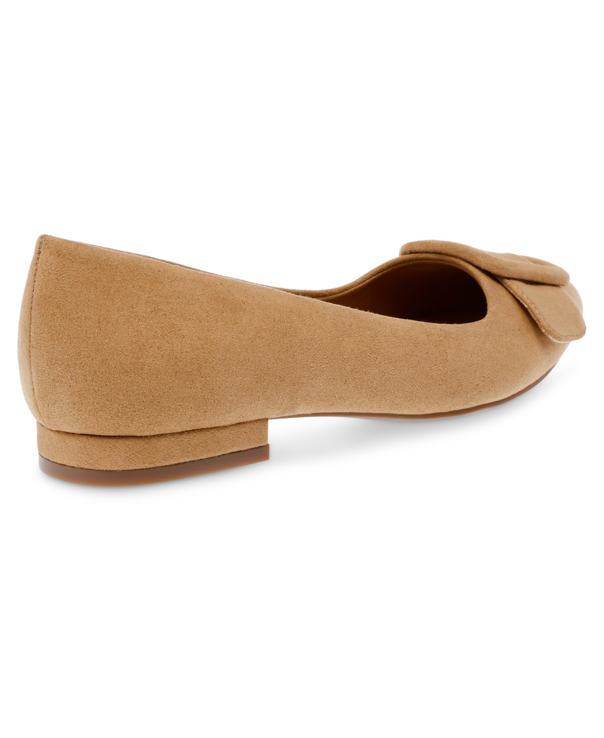 Shop Anne Klein Women's Kalea Pointed Toe Buckle Flats In Sand
