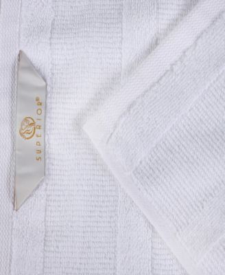 Roma Ribbed Turkish Cotton Quick-Dry Solid Assorted Highly Absorbent Towel 12 Piece Set