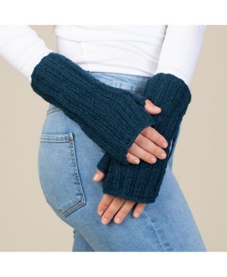 Women s Artisan Hand-Knit Denali Ribbed Half Mitten