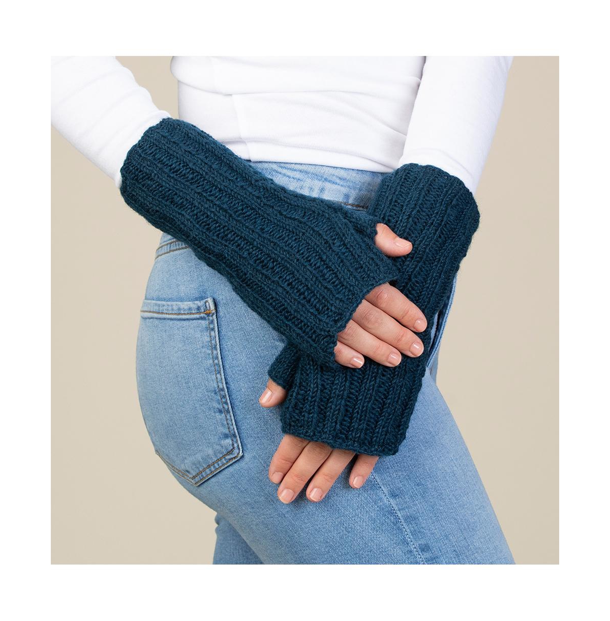 Feelgoodz Women s Artisan Hand-Knit Denali Ribbed Half Mitten