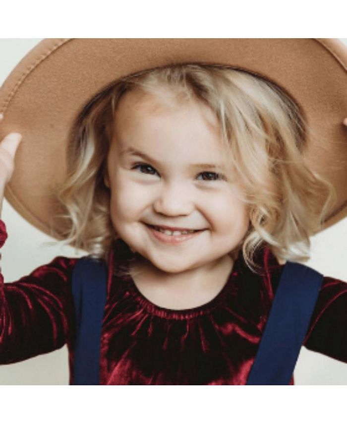 Bailey's Blossoms Toddler Girl Livee One Piece Long Sleeve Velour