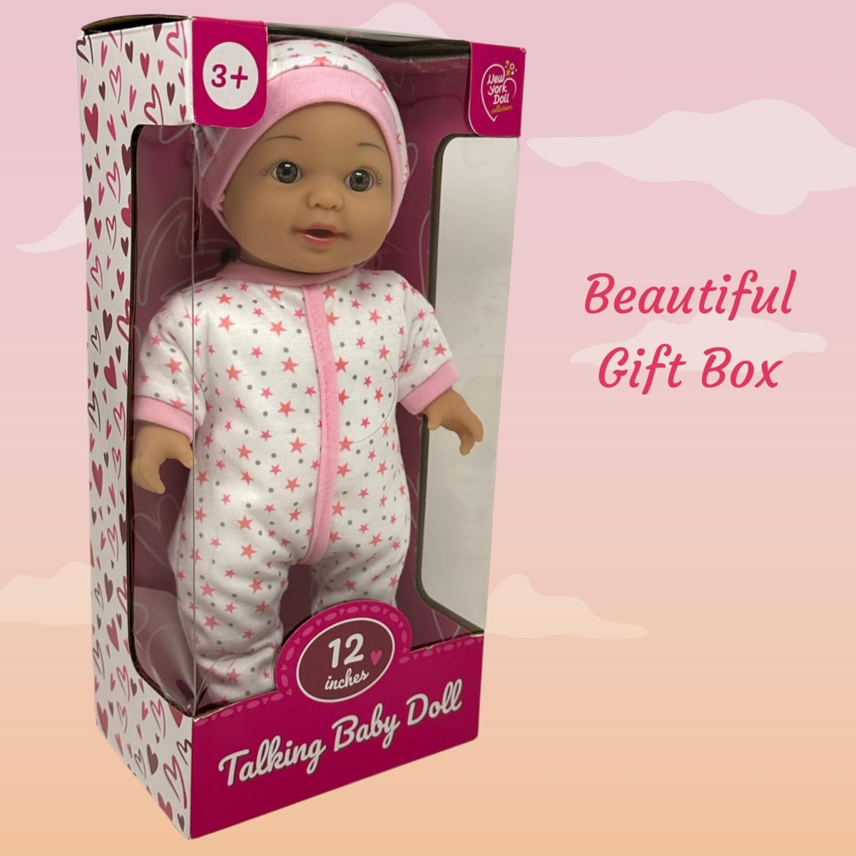 The New York Doll Collection Inch Baby Dolls for 3 Year Old Girls - Soft Body Interactive Baby Doll That Can Talk, Cry, Sing and Laugh - Makes Cute