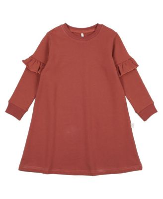 Pouf Little Girls Ruffle Sweatshirt Dress - Macy's