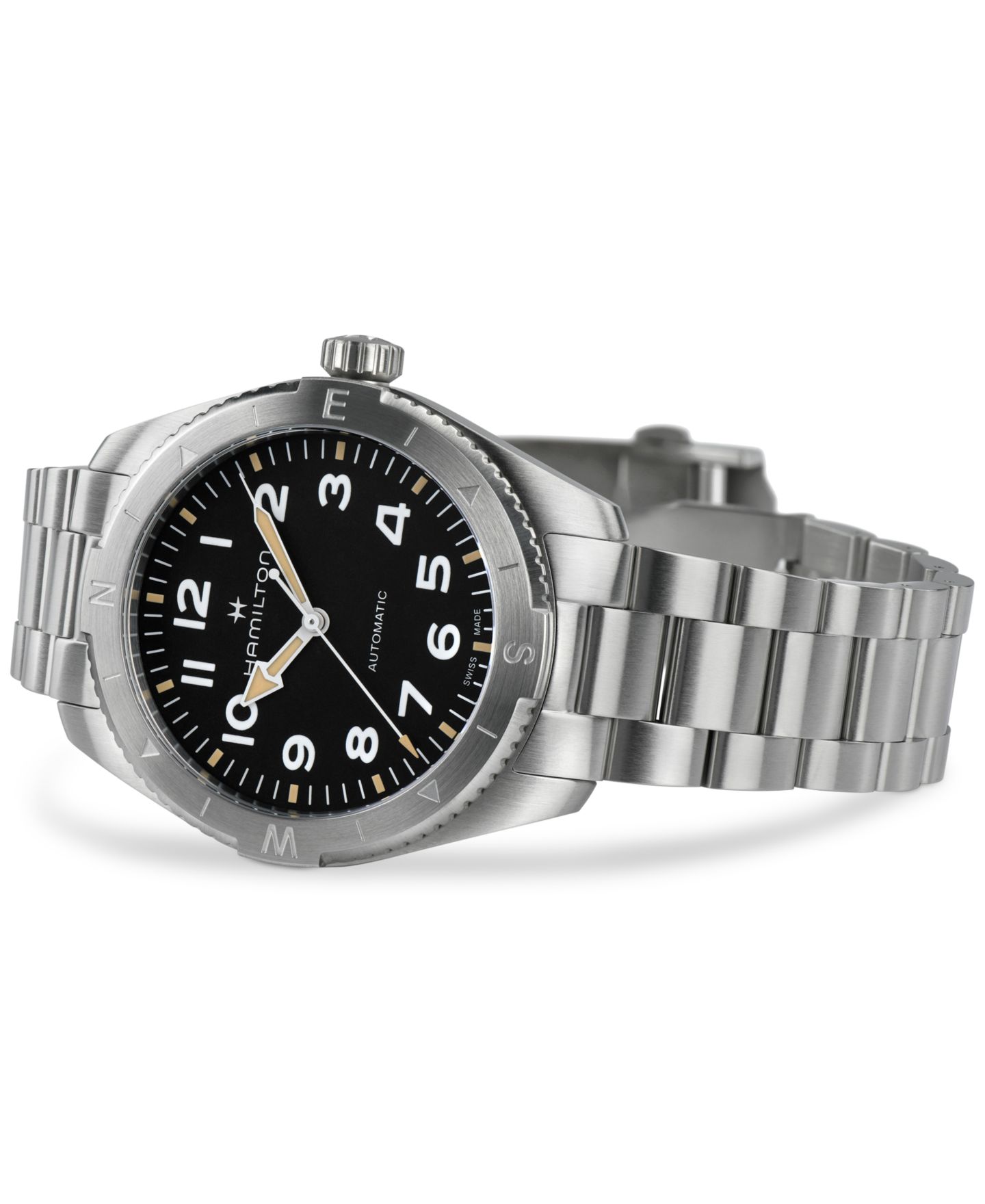 Мужские часы Hamilton Swiss Automatic Khaki Field Expedition Stainless Steel Bracelet Watch 41mm — фото 2