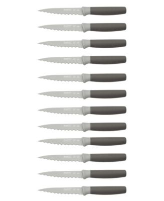 BergHOFF Leo Stainless Steel Knife Set with Block - Gray, 6 pc