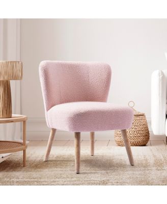 25.5" Wide Upholstered Boucle Accent Chair