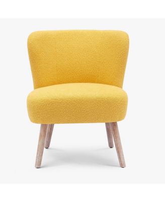 25.5" Wide Upholstered Boucle Accent Chair
