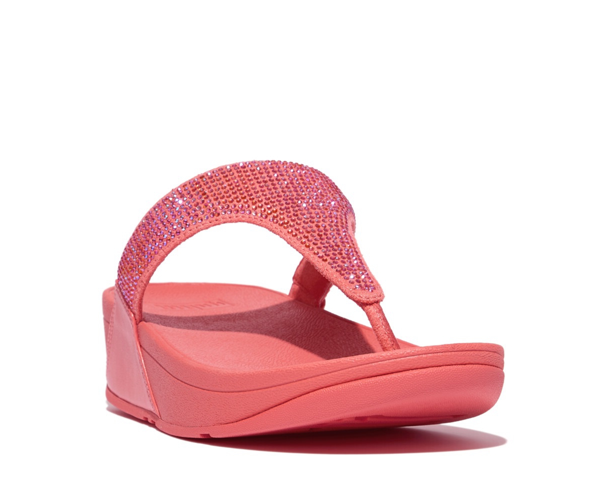 Women's Lulu Embellished Sandals - Rosy Coral