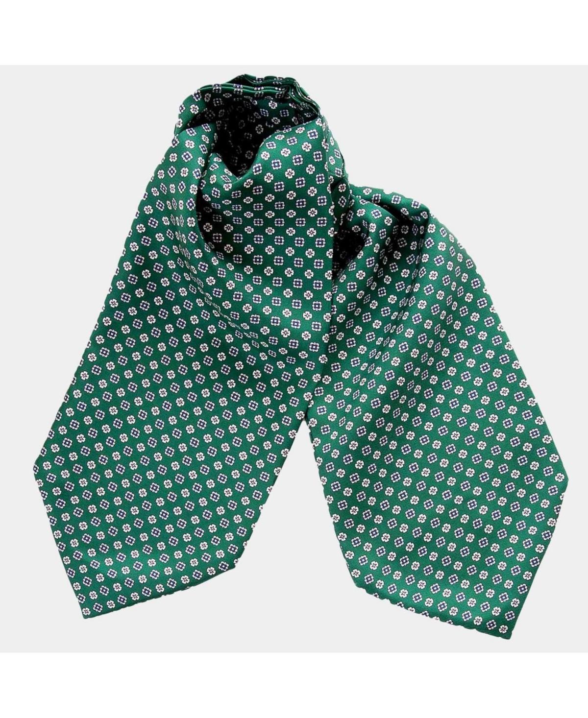 Men's Spoleto - Silk Ascot Cravat Tie for Men - Red