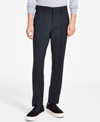 Men's Modern-Fit Wool Suit Pants