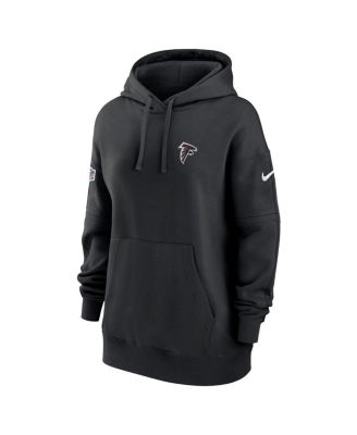 Women's Black Atlanta Falcons 2023 Sideline Club Fleece Pullover Hoodie