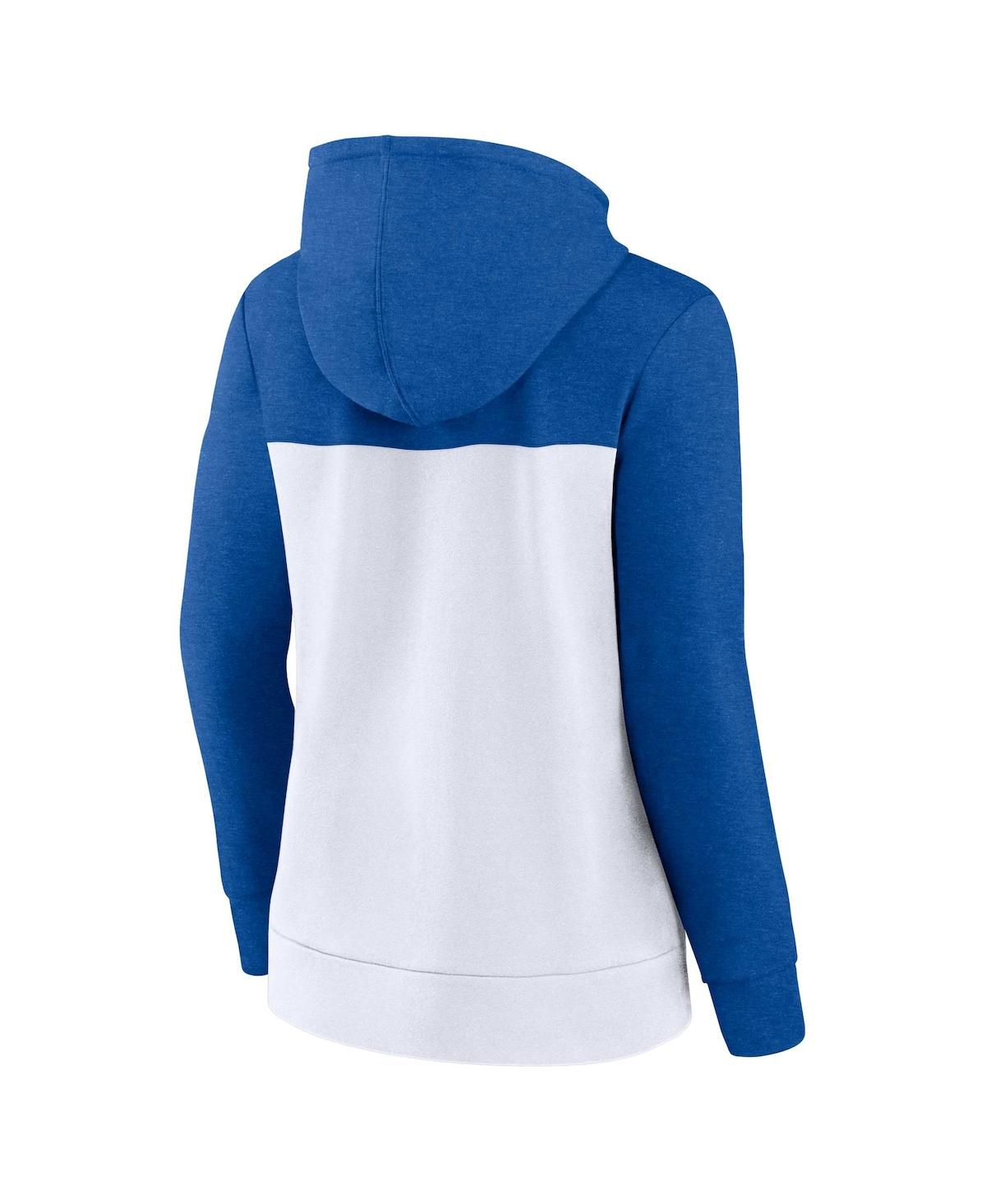Women's Fanatics White Los Angeles Dodgers City Ties Hoodie Full-Zip Sweatshirt - White
