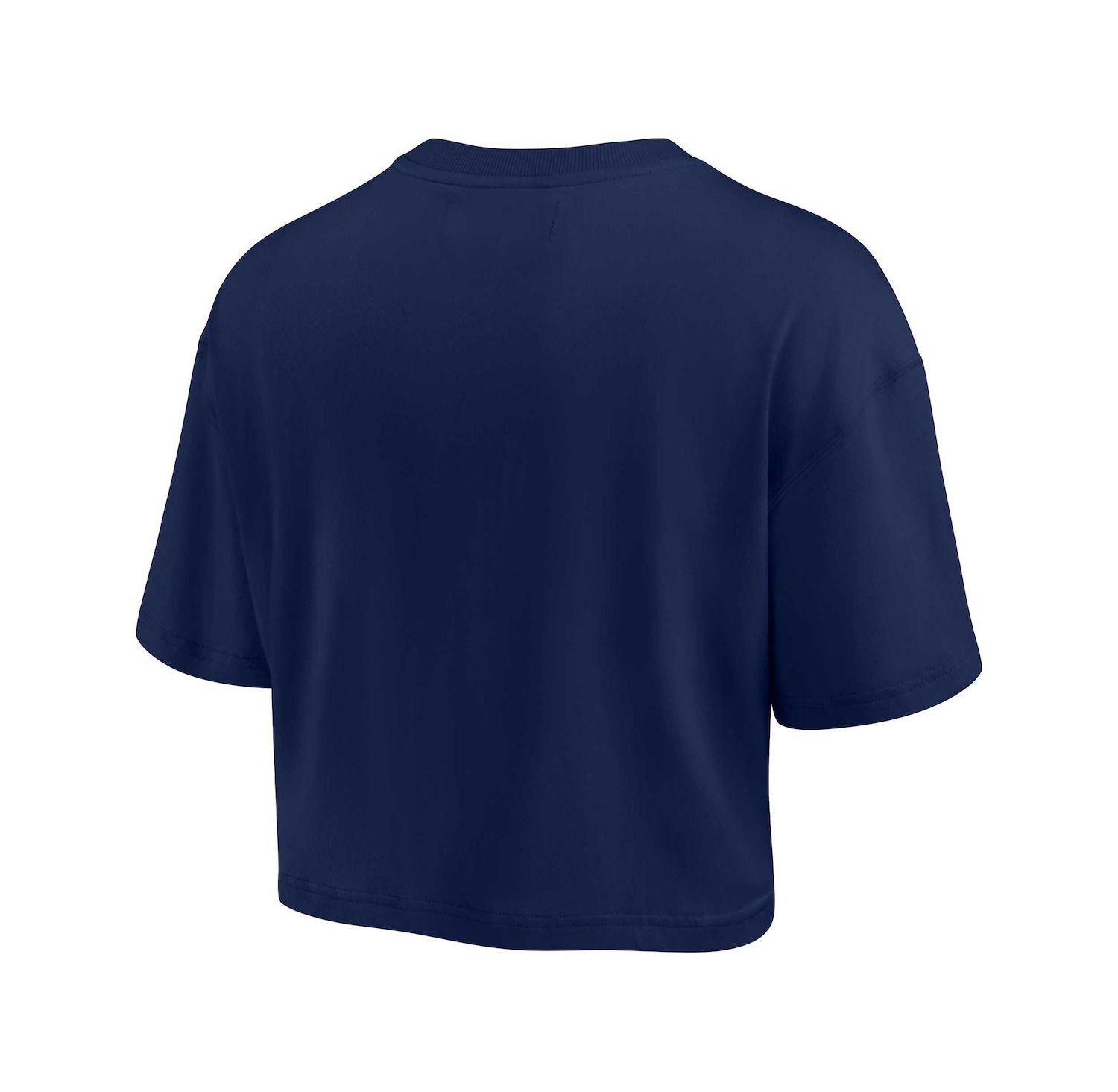 Women's Navy Michigan Wolverines Super Soft Boxy Cropped T-shirt