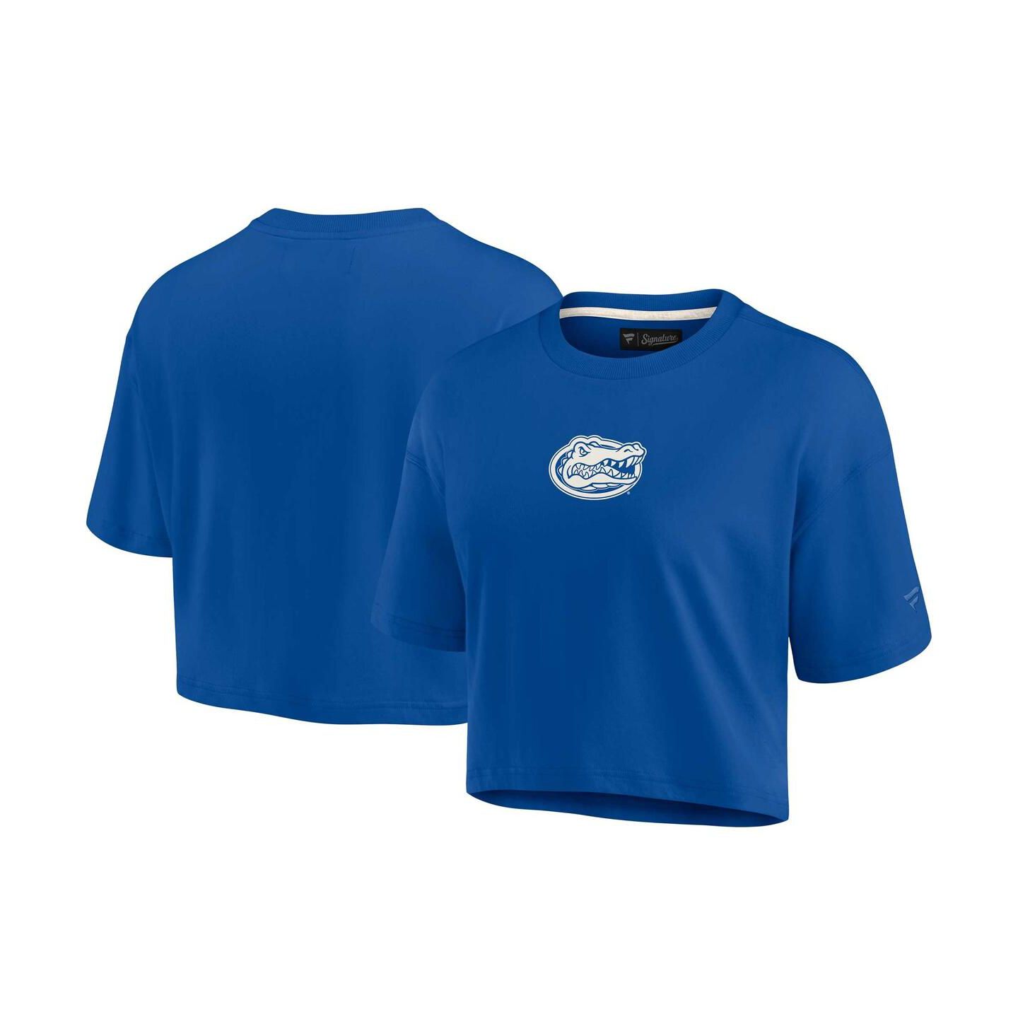 Женская футболка Fanatics Signature Royal Florida Gators Super Soft Boxy Cropped — фото 1