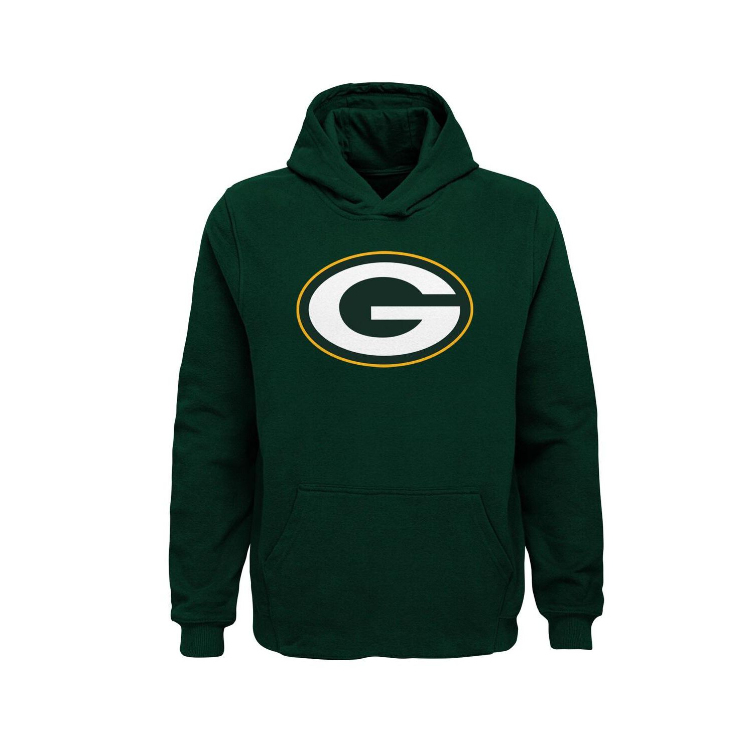 Big Boys Green Green Bay Packers Team Logo Pullover Hoodie