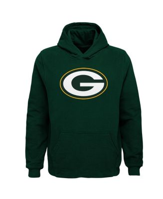 Outerstuff Big Boys Green Green Bay Packers Team Logo Pullover Hoodie ...