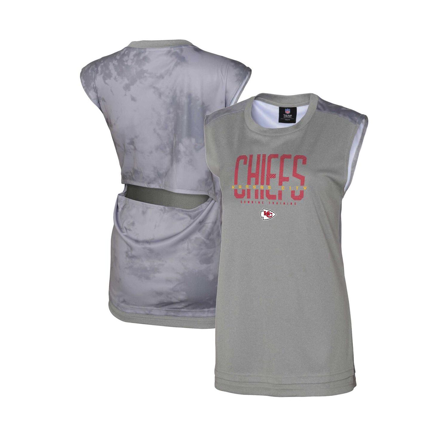 Women's Gray Kansas City Chiefs No Sweat Tank Top