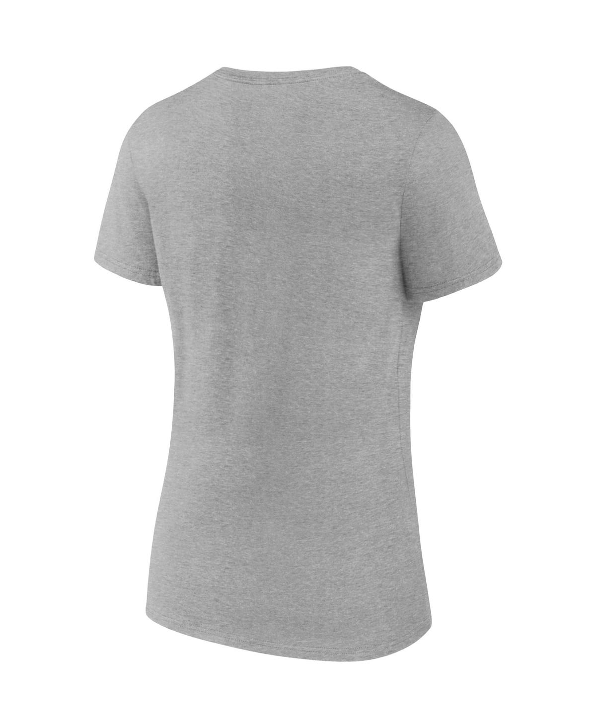 Women's FanaticsNotre Dame Fighting Irish Evergreen Campus V-Neck T-shirt - Heather Gray