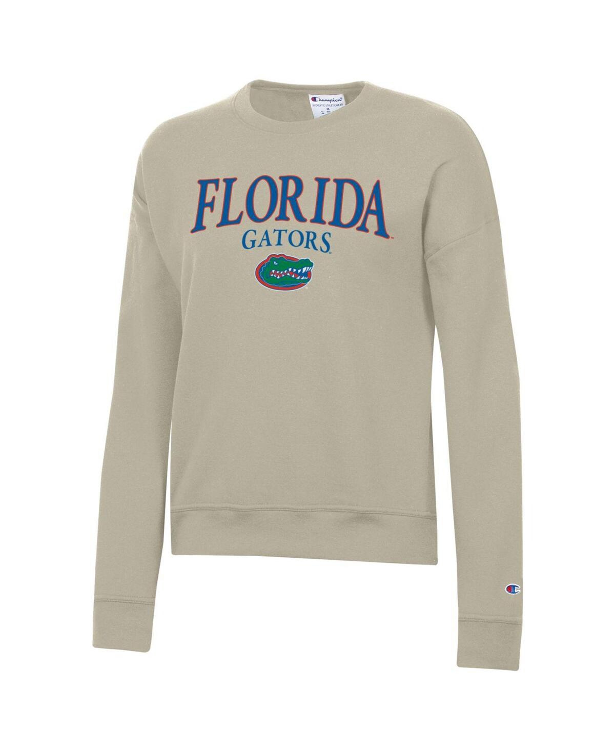 Shop Champion Women's  Tan Florida Gators Powerblend Pullover Sweatshirt