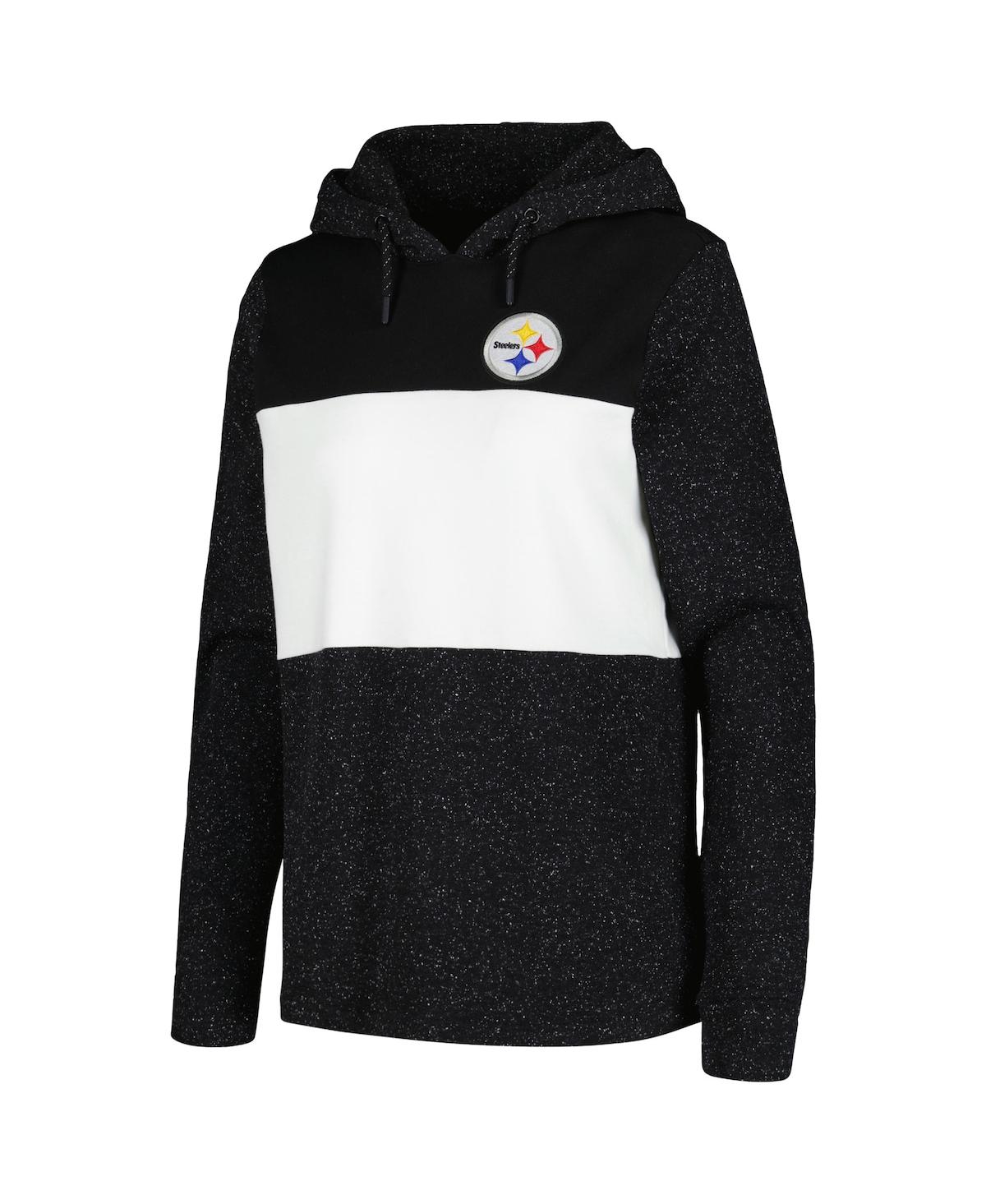 Women's AntiguaPittsburgh Steelers Wicket Pullover Hoodie - Black