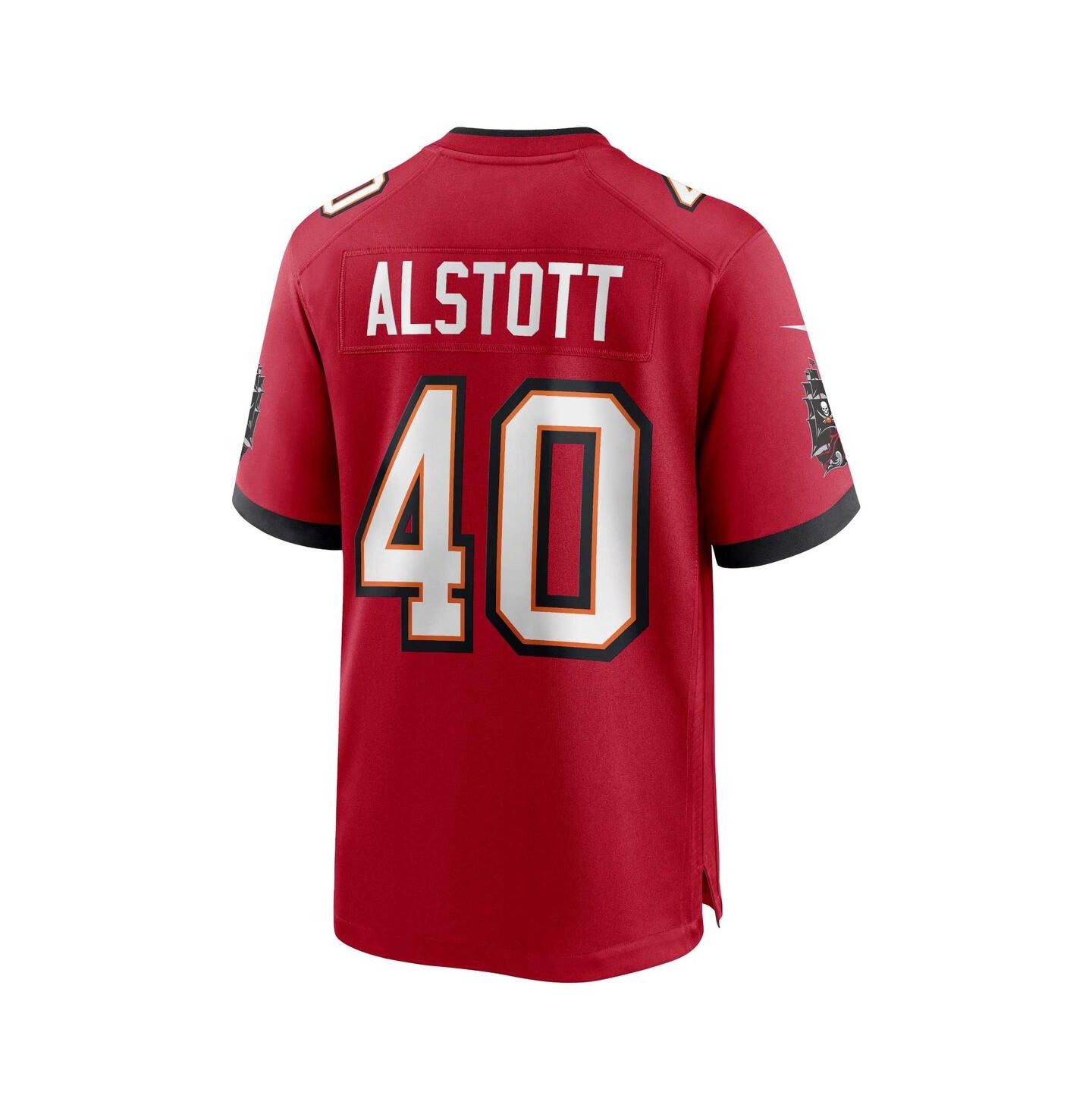 Мужской топ Nike Mike Alstott Red Tampa Bay Buccaneers Retired Player Game Jersey — фото 2