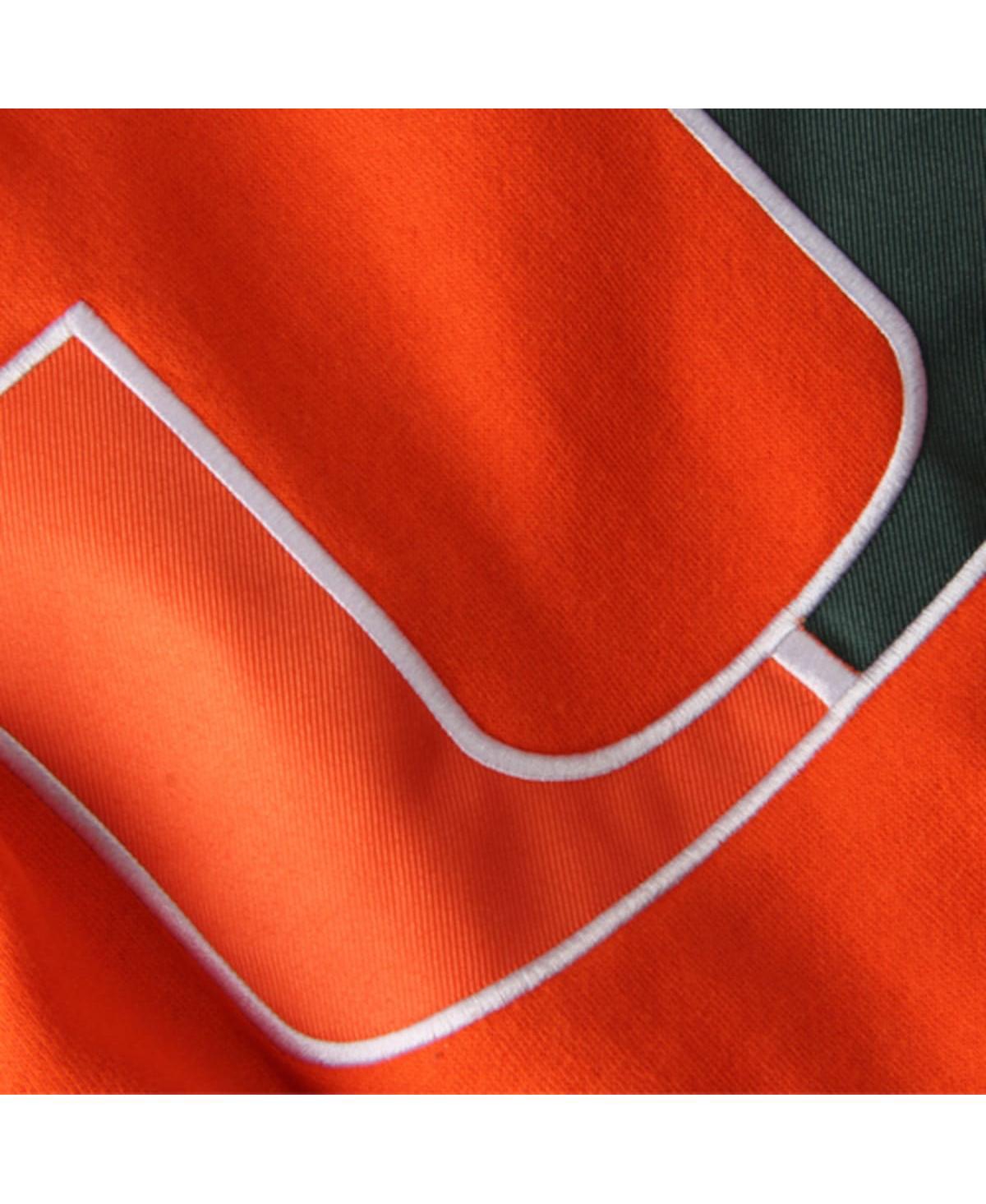 Stadium Athletic Big Boys  Orange Miami Hurricanes Big Logo Pullover Hoodie In Orange