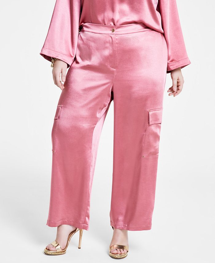 Michael Kors Plus Size Satin Cargo Pants Macy's