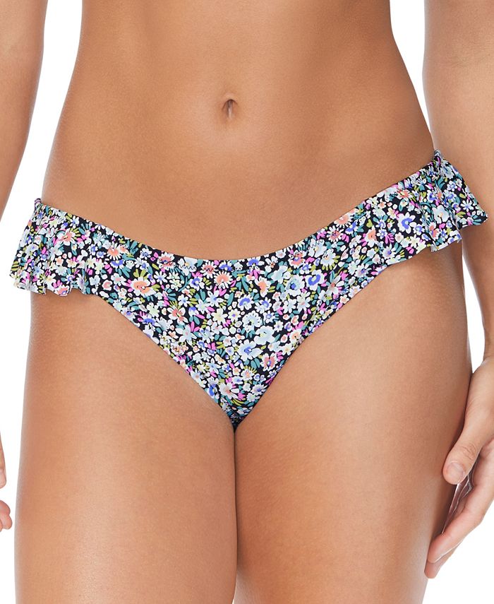 Floral Print Ruffle Bikini